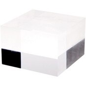 Plymor Clear Polished Acrylic Square Display Block, 4" H x 6" W x 6" D