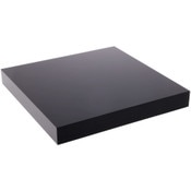 Plymor Black Polished Acrylic Square Display Block, 1" H x 8" W x 8" D