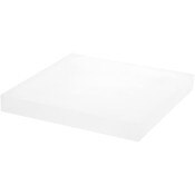 Plymor Frosted Acrylic Square Display Block, 1" H x 8" W x 8" D