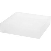 Plymor Frosted Acrylic Square Display Block, 2" H x 8" W x 8" D