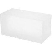 Plymor Frosted Acrylic Square Display Block, 4" H x 4" W x 8" D
