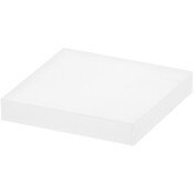 Plymor Frosted Square Acrylic Display Base, 2" W x 2" D x 0.375" H