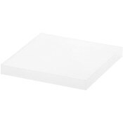 Plymor Frosted Square Acrylic Display Base, 3" W x 3" D x 0.375" H