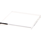Plymor Clear Square Acrylic Display Base, 4" W x 4" D x 0.375" H