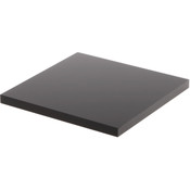 Plymor Black Square Acrylic Display Base, 5" W x 5" D x 0.375" H