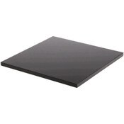 Plymor Black Square Acrylic Display Base, 8" W x 8" D x 0.375" H