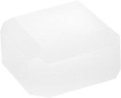 Plymor Frosted Acrylic Square Beveled Display Base, 2" W x 2" D x 1" H