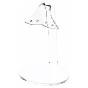 Plymor Clear Acrylic 2 Pair Hanging Earring Display Stand, 2.5" W x 2" D x 3.125" H