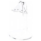 Plymor Clear Acrylic 2 Pair Hanging Earring Display Stand, 2.75" W x 2.25" D x 4" H