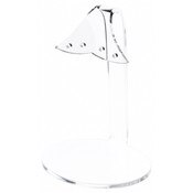 Plymor Clear Acrylic 2 Pair Hanging Earring Display Stand, 2.75" W x 2.25" D x 4" H