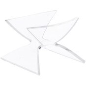 Plymor Clear Acrylic Nautilus Shell Holder Stand, 1.625" H x 2.375" W x 2.625" D
