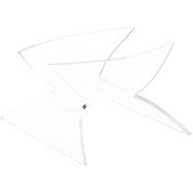 Plymor Clear Acrylic Nautilus Shell Holder Stand, 2.75" H x 3.875" W x 4.625" D
