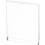 Plymor Clear Acrylic Folder-Style Sign Display Holder / Protector, 1.75" W x 2 25" H