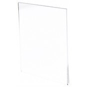 Plymor Clear Acrylic Folder-Style Sign Display Holder / Document Protector, 8.5" W x 11" H