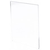 Plymor Clear Acrylic Folder-Style Sign Display Holder / Document Protector, 8.5" W x 11" H