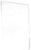 Plymor Clear Acrylic Folder-Style Sign Display Holder / Document Protector, 8.5" W x 11" H