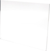 Plymor Clear Acrylic Folder-Style Sign Display Holder / Document Protector, 11" W x 8.5" H