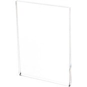 Plymor Clear Acrylic Folder-Style Sign Display Holder / Postcard Protector, 3.5" W x 5" H