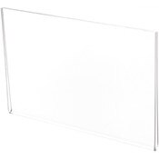 Plymor Clear Acrylic Folder-Style Sign Display Holder / Protector, 7.5" W x 5" H