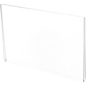 Plymor Clear Acrylic Folder-Style Sign Display Holder / Protector, 7.5" W x 5" H