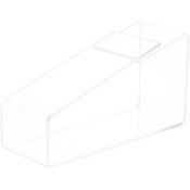 Plymor Clear Acrylic Shoe Display Riser, 3" W x 9" D x 4.5" H
