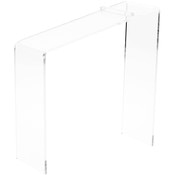 Plymor Clear Acrylic Elevated Heel Shoe Display Riser, 3" W x 9" D x 9" H