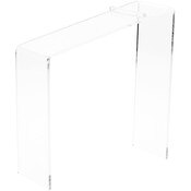 Plymor Clear Acrylic Elevated Heel Shoe Display Riser, 3" W x 9" D x 9" H
