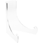 Plymor Large Clear Acrylic Flat Back Easel with Deep Support Ledges, 12" H x 10" W x 9.75" D