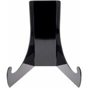 Plymor Black Acrylic Large Flat Back Easel with Deep Support Ledges, 15" H x 12.5" W x 12" D