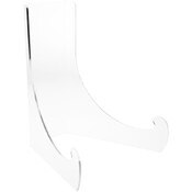 Plymor Clear Acrylic Flat Back Easel with Deep Support Ledges, 18" H x 15.25" W x 14.25" D