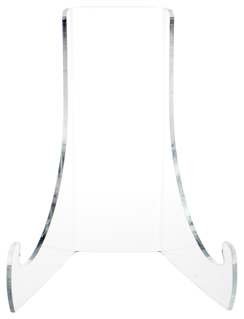 2-5/8" Clear Acrylic High Back Cradle Display Stand Easel w/ Deep Shelf Qty 12 