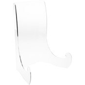 Plymor Clear Acrylic Flat Back Easel with Shallow Support Ledges, 18" H x 14" W x 10.25" D