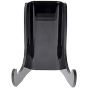 Plymor Black Acrylic Small Flat Back Easel with Shallow Support Ledges, 3" H x 2.5" W x 2" D
