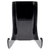 Plymor Black Acrylic Flat Back Easel With Shallow Support Ledges, 4.5" H x 3.375" W x 2.75" D