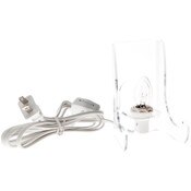 Plymor Clear Acrylic Lighted Flat Back Easel with Shallow Support Ledges, 6" H x 4" W x 3.25" D