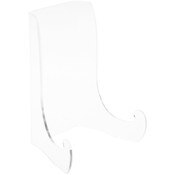 Plymor Clear Acrylic Flat Back Easel with Shallow Support Ledges, 9" H x 6.75" W x 5.25" D