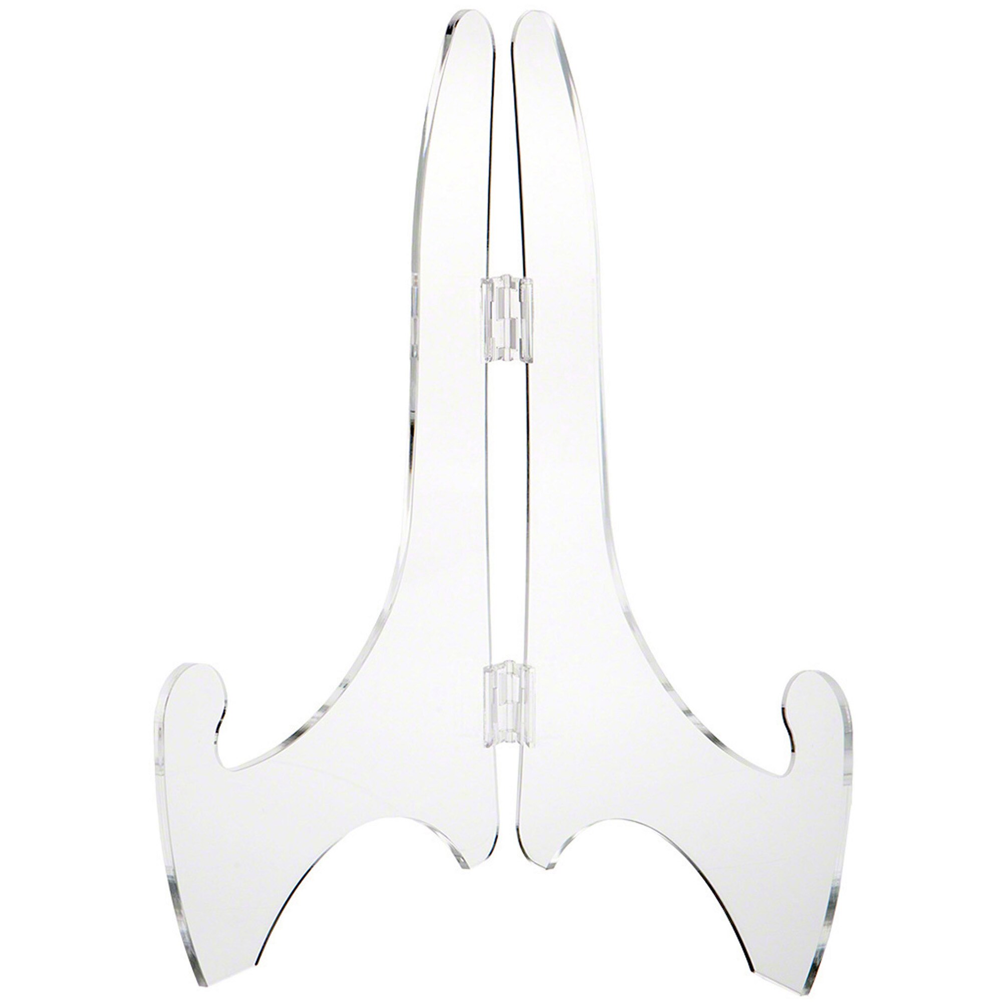 thumbnail image 2 of Clear Acrylic Easel Display Stands For Plates/Saucers (2-1/4" High) - 3 Pack, Made In USA 2 of 4