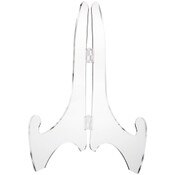 Plymor Clear Acrylic Adjustable Folding Display Easel, 18" H x 12.5" D (For 25" Plates)