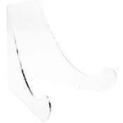 Plymor Clear Acrylic Flat Back Easel with Rounded Support Ledges, 12" H x 13.5" W x 12" D