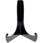 Plymor Black Acrylic 60-Degree Angle Easel With Shallow Support Ledges, 15" H x 10.75" W x 9" D