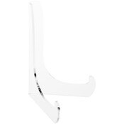 Plymor Clear Acrylic Small 60-Degree Angle Easel With Shallow Support Ledges, 4.5" H x 3.25" W x 2.5" D, fits lightweight 4" x 6" Items, like small photo