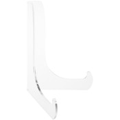 Plymor Clear Acrylic 60-Degree Angle Easel with Shallow Support Ledges, 6" H x 4.5" W x 3.5" D
