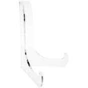 Plymor Clear Acrylic 60-Degree Angle Easel with Shallow Support Ledges, 7.5" H x 5.75" W x 4.75" D