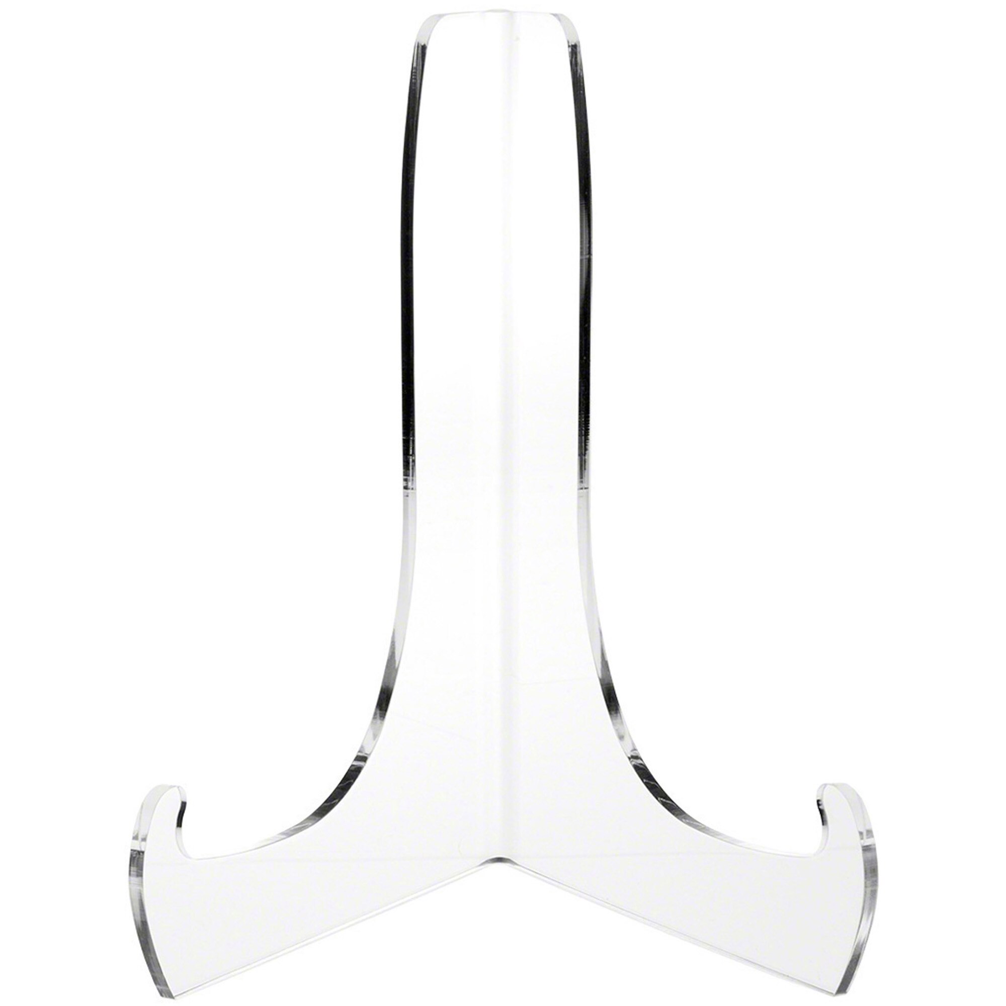 thumbnail image 2 of Plastic Plate Stand Plymor Clear Acrylic 60-Degree Angle Easel W/ Ledges, 4.5 H X 3.25 W X... Picture Ledges 2 of 9