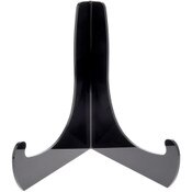 Plymor Black Acrylic 60-Degree Angle Easel With Deep Support Ledges, 12" H x 10.625" W x 8.75" D