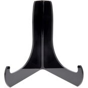 Plymor Black Acrylic 60-Degree Angle Easel With Deep Support Ledges, 4.5" H x 4.5" W x 3.5" D