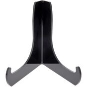 Plymor Black Acrylic 60-Degree Angle Easel With Deep Support Ledges, 6" H x 5.75" W x 4.75" D