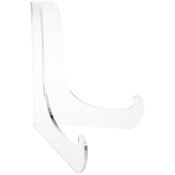 Plymor Clear Acrylic 60-Degree Angle Easel with Deep Support Ledges, 7.5" H x 7" W x 5.75" D