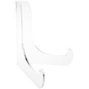 Plymor Clear Acrylic 60-Degree Angle Easel with Deep Support Ledges, 7.5" H x 7" W x 5.75" D