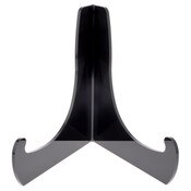 Plymor Black Acrylic 60-Degree Angle Easel With Deep Support Ledges, 9" H x 9" W x 7.25" D